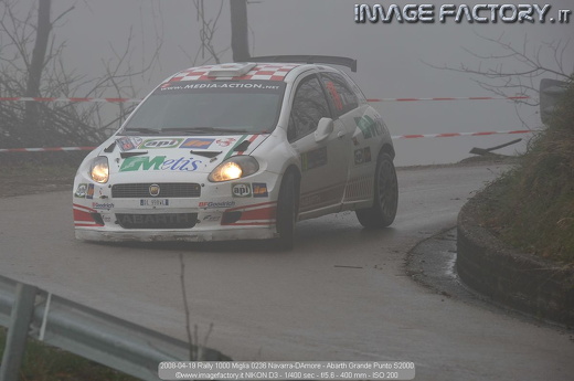 2008-04-19 Rally 1000 Miglia 0236 Navarra-DAmore - Abarth Grande Punto S2000